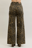 Judy Blue High - Waist Retro Wide Leg Leopard Print Jeans - Whiskey Skies - JUDY BLUE