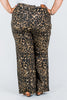 Judy Blue High - Waist Retro Wide Leg Leopard Print Jeans - Whiskey Skies - JUDY BLUE