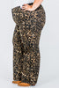 Judy Blue High - Waist Retro Wide Leg Leopard Print Jeans - Whiskey Skies - JUDY BLUE