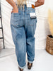 Judy Blue High Waist Rigid Magic Arc Leg Jeans - Whiskey Skies - JUDY BLUE