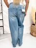 Judy Blue High Waist Rigid Magic Baggy Wilhemina Jeans - Whiskey Skies - JUDY BLUE