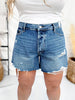 Judy Blue High - Waist Rigid Magic Cut Off Shorts - Whiskey Skies - JUDY BLUE