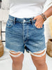 Judy Blue High Waist Rigid Magic Cutoff Shorts - Whiskey Skies - JUDY BLUE