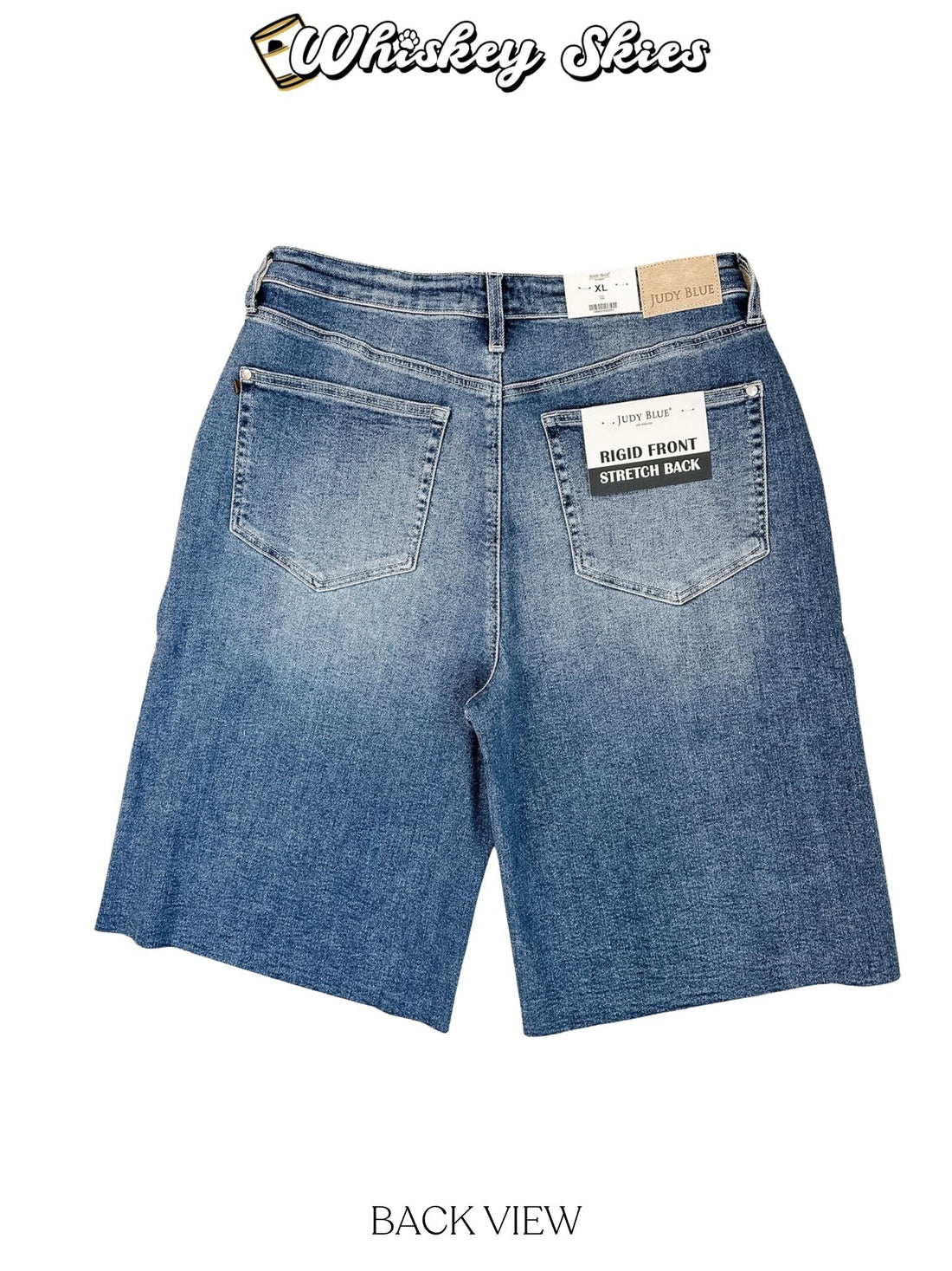 Judy Blue High Waist Rigid Magic Jorts - Whiskey Skies - JUDY BLUE