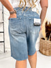 Judy Blue High Waist Rigid Magic Jorts - Whiskey Skies - JUDY BLUE