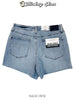 Judy Blue High Waist Rigid Magic Shorts With Raw Side Seams - Whiskey Skies - JUDY BLUE