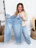 Judy Blue High - Waist Rigid Magic Twisted Side Seam Jeans - Whiskey Skies - JUDY BLUE