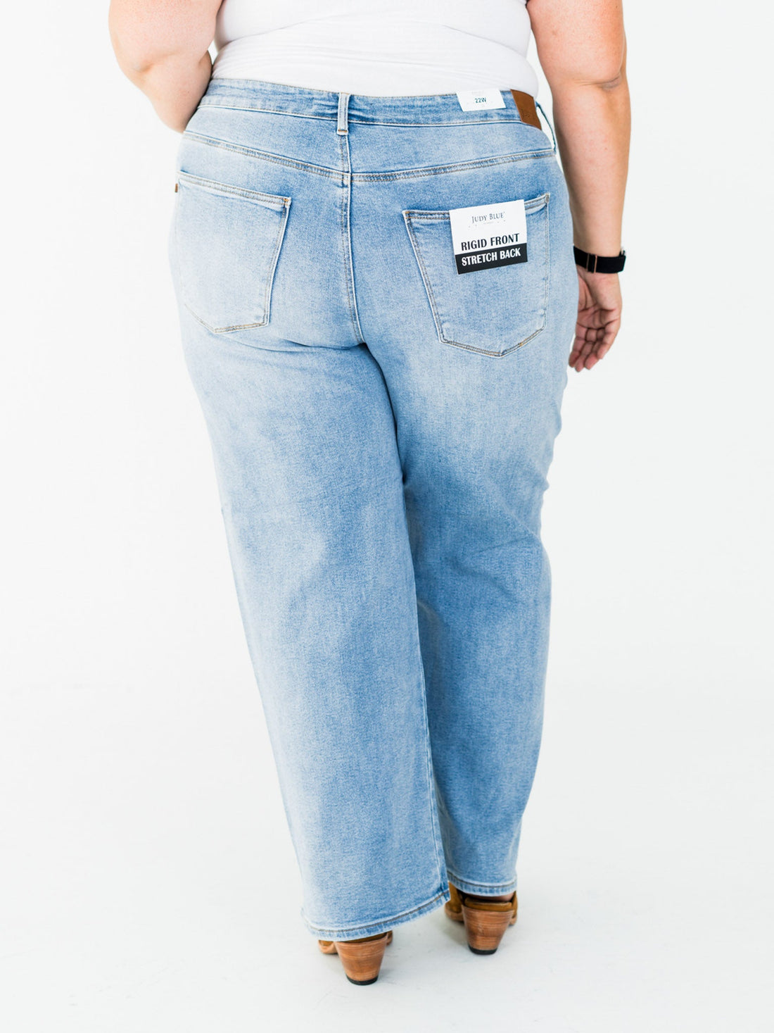 Judy Blue High - Waist Rigid Magic Twisted Side Seam Jeans - Whiskey Skies - JUDY BLUE