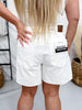 Judy Blue High Waist Rigid Magic White Dad Shorts - Whiskey Skies - JUDY BLUE