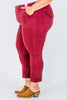 Judy Blue High Waist Sangria Cuffed Aurora Jogger Jeans - Whiskey Skies - JUDY BLUE