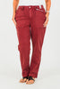 Judy Blue High Waist Sangria Cuffed Aurora Jogger Jeans - Whiskey Skies - JUDY BLUE