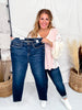 Judy Blue High Waist Skinny With Hand - Sanding Jeans - Whiskey Skies - JUDY BLUE