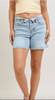 Judy Blue High Waist Slim Shorts With Foldover Waistband - Whiskey Skies - JUDY BLUE