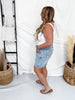 Judy Blue High Waist Slim Shorts With Foldover Waistband - Whiskey Skies - JUDY BLUE