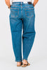 Judy Blue High Waist Soft Barrel Leg Jeans - Whiskey Skies - JUDY BLUE