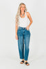 Judy Blue High Waist Soft Barrel Leg Jeans - Whiskey Skies - JUDY BLUE