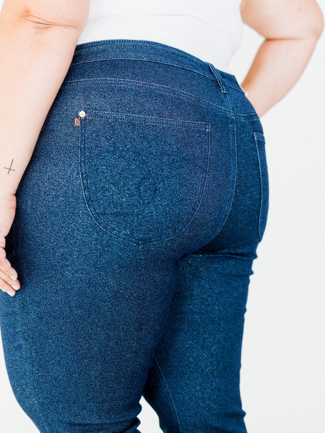 Judy Blue High Waist Sparkle Flare Jeans - Whiskey Skies - JUDY BLUE