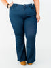 Judy Blue High Waist Sparkle Flare Jeans - Whiskey Skies - JUDY BLUE