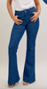 Judy Blue High Waist Sparkle Flare Jeans - Whiskey Skies - JUDY BLUE