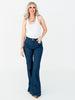 Judy Blue High Waist Sparkle Flare Jeans - Whiskey Skies - JUDY BLUE