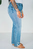 Judy Blue High - Waist Straight Jeans - Whiskey Skies - JUDY BLUE