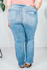 Judy Blue High - Waist Straight Jeans - Whiskey Skies - JUDY BLUE