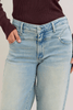 Judy Blue High Waist Straight Jeans With Stitched Waist - Whiskey Skies - JUDY BLUE