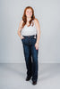 Judy Blue High Waist Straight Leg Jeans - Whiskey Skies - JUDY BLUE