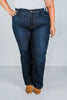 Judy Blue High Waist Straight Leg Jeans - Whiskey Skies - JUDY BLUE