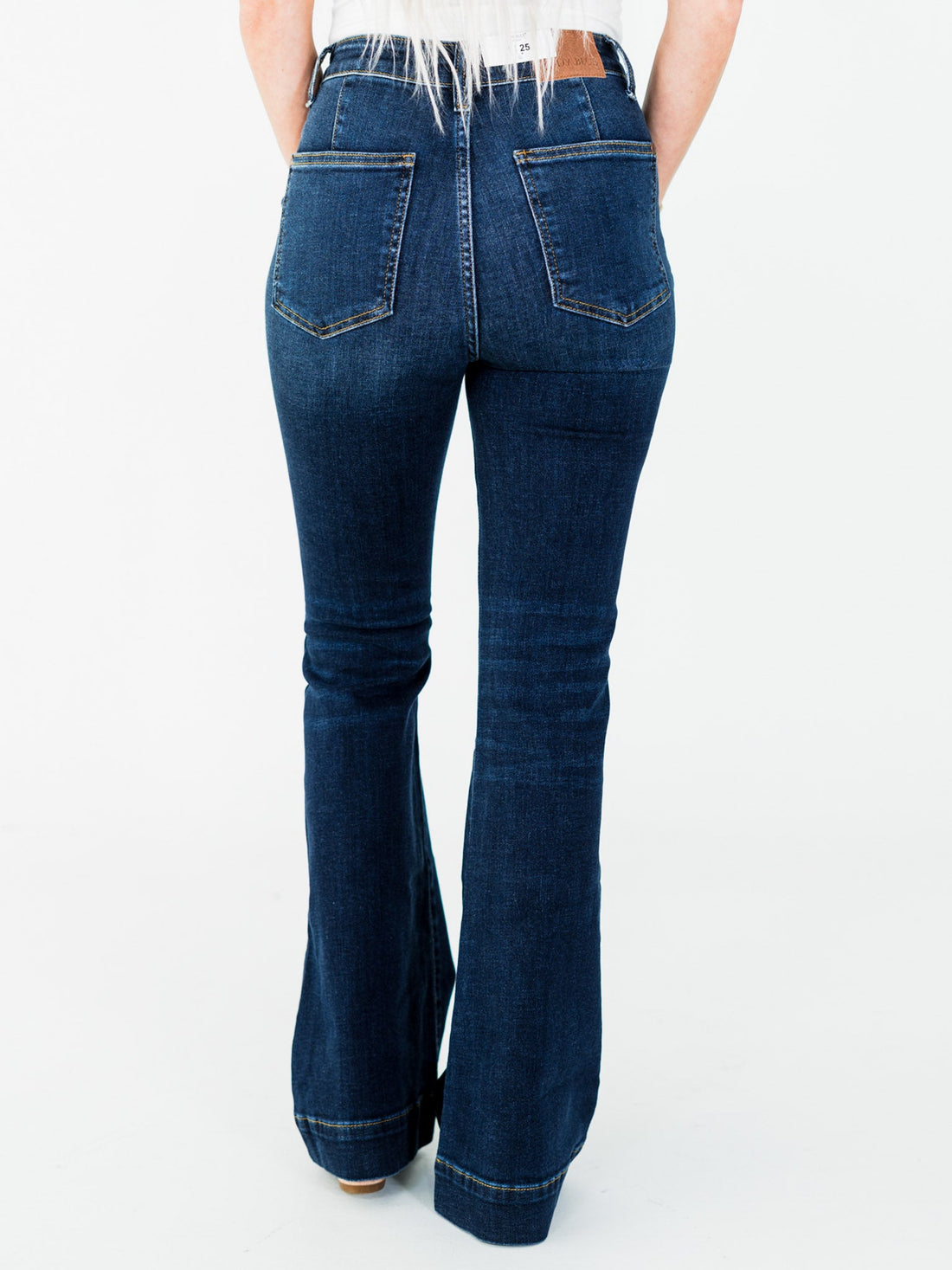 Judy Blue High Waist Trouser Flares - Whiskey Skies - JUDY BLUE