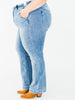 Judy Blue High Waist Trouser Wide Leg Jeans - Whiskey Skies - JUDY BLUE