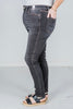 Judy Blue High Waist Tummy Control Black Wash & Contrast Thread Skinny Jeans - Whiskey Skies - JUDY BLUE