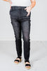 Judy Blue High Waist Tummy Control Black Wash Skinny Jeans - Whiskey Skies - JUDY BLUE