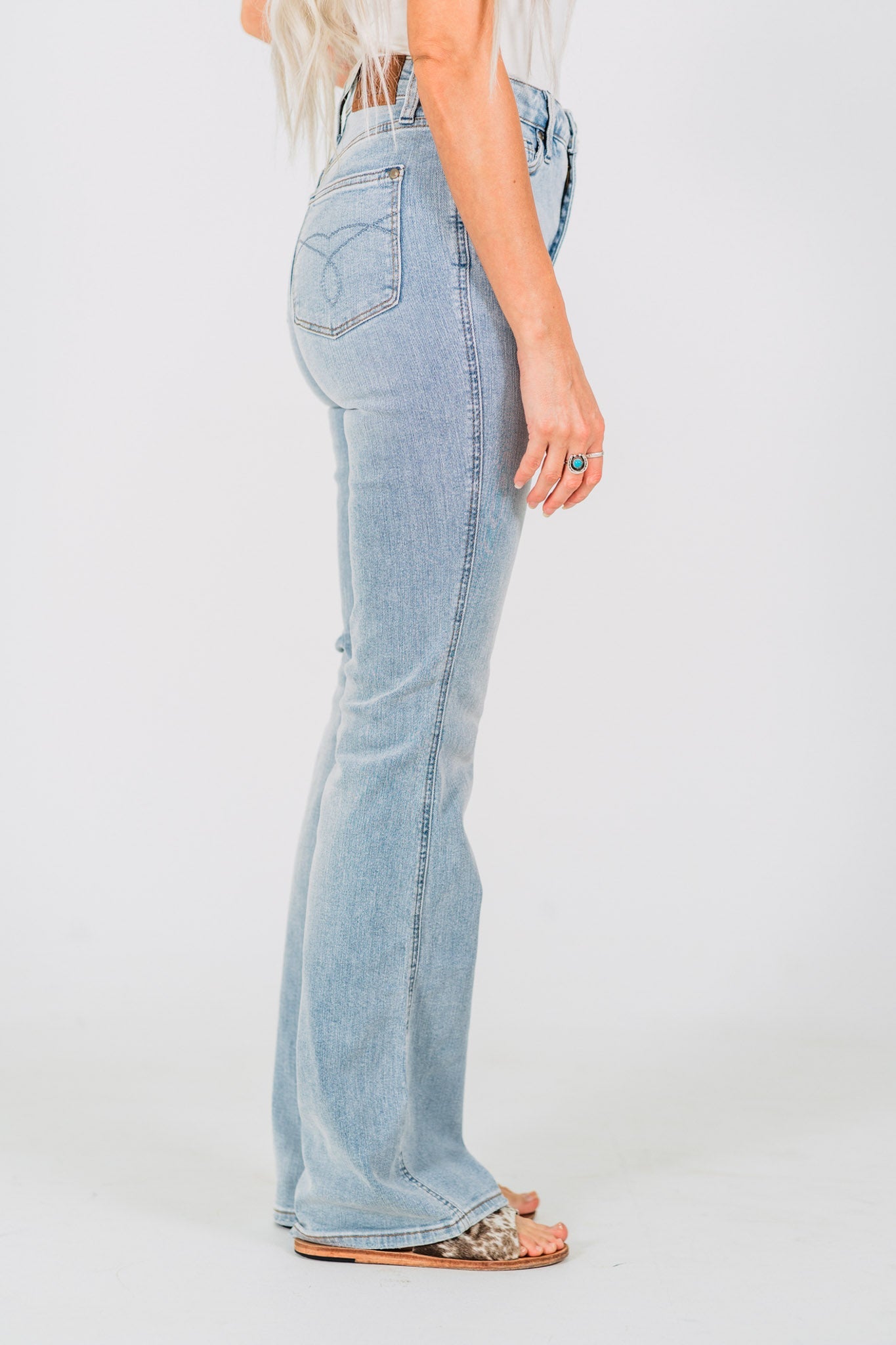 Judy Blue High - Waist Tummy Control Bootcut Jeans (Short/Regular/Long) - Whiskey Skies - JUDY BLUE
