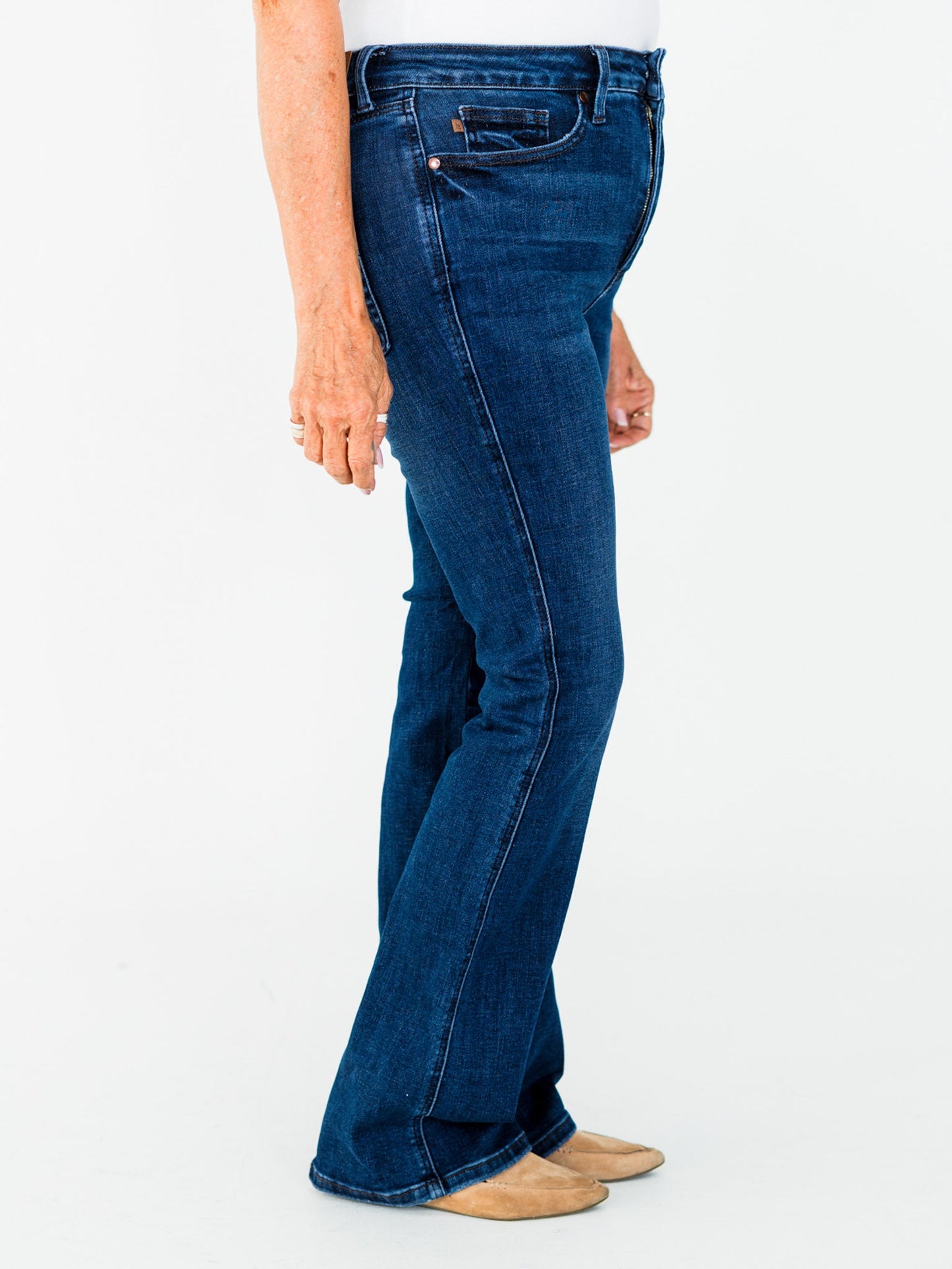 Judy Blue High - Waist Tummy Control Bootcut Jeans (Three Inseams) - Whiskey Skies - JUDY BLUE