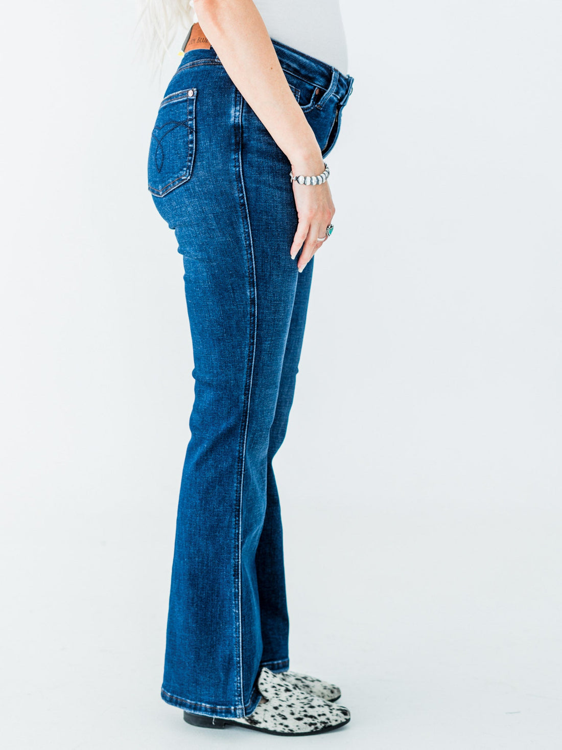Judy Blue High - Waist Tummy Control Bootcut Jeans (Three Inseams) - Whiskey Skies - JUDY BLUE