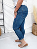 Judy Blue High Waist Tummy Control Capris W/ Shield Pockets - Whiskey Skies - JUDY BLUE