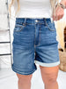 Judy Blue High Waist Tummy Control Cool Denim Shorts - Whiskey Skies - JUDY BLUE