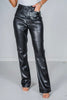 Judy Blue High Waist Tummy Control Faux Leather Bootcut Pants - Whiskey Skies - JUDY BLUE