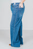 Judy Blue High Waist Tummy Control Retro Wide Leg Jeans - Whiskey Skies - JUDY BLUE