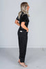 Judy Blue High Waist Tummy Control Straight Jumpsuit - Whiskey Skies - JUDY BLUE