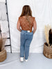 Judy Blue High Waist Tummy Control Straight Leg Ankle Jeans - Whiskey Skies - JUDY BLUE