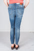 Judy Blue High Waist Tummy Control Vintage Shield Pockets Skinny Jeans - Whiskey Skies - JUDY BLUE