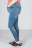 Judy Blue High Waist Tummy Control Vintage Shield Pockets Skinny Jeans - Whiskey Skies - JUDY BLUE