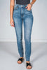 Judy Blue High Waist Tummy Control Vintage Shield Pockets Skinny Jeans - Whiskey Skies - JUDY BLUE