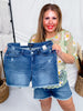 Judy Blue High - Waist V - Front Shorts W/ Shield Pockets - Whiskey Skies - JUDY BLUE