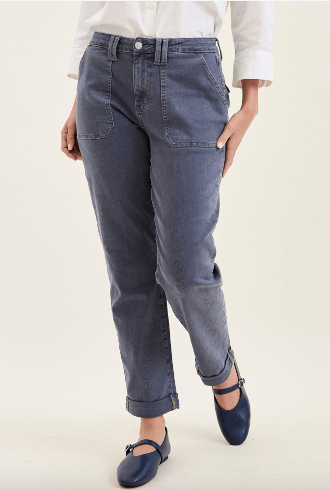 Judy Blue High Waist Vintage Indigo Aurora Weekender Jeans - Whiskey Skies - JUDY BLUE