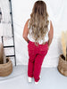 Judy Blue High Waist Vintage Red Aurora Weekender Jeans - Whiskey Skies - JUDY BLUE