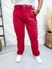 Judy Blue High Waist Vintage Red Aurora Weekender Jeans - Whiskey Skies - JUDY BLUE