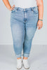 Judy Blue High - Waist Vintage Wash Boyfriend Jeans - Whiskey Skies - JUDY BLUE